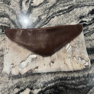 Brave 1992 Cowhide and Leather Clutch